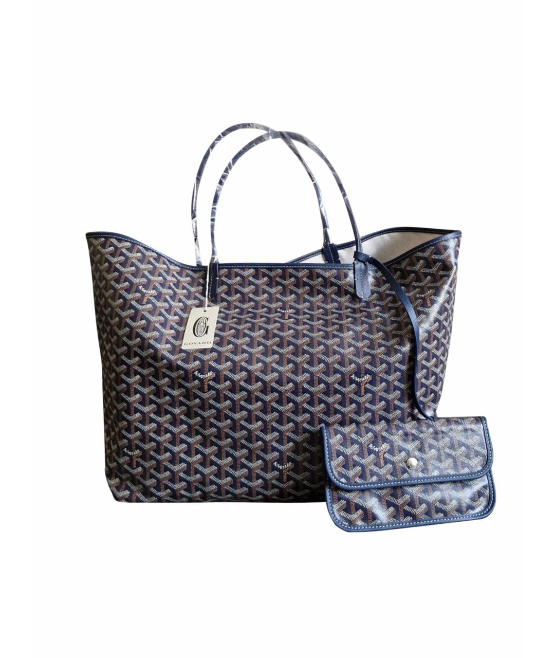 GOYARD Темно-синяя сумка тоут, фото 1