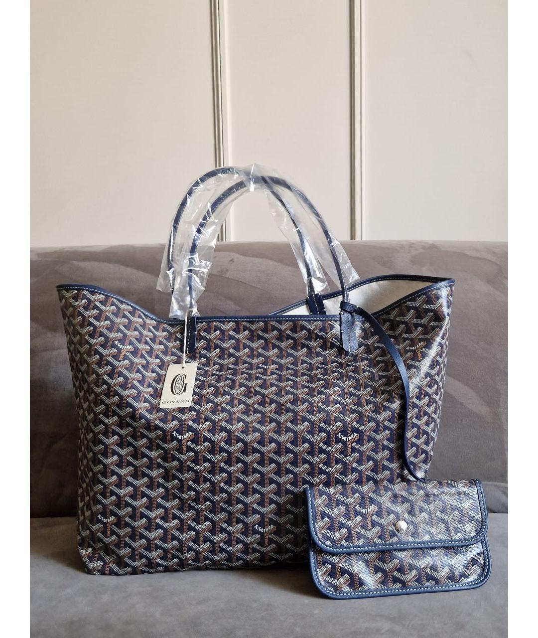 GOYARD Темно-синяя сумка тоут, фото 9