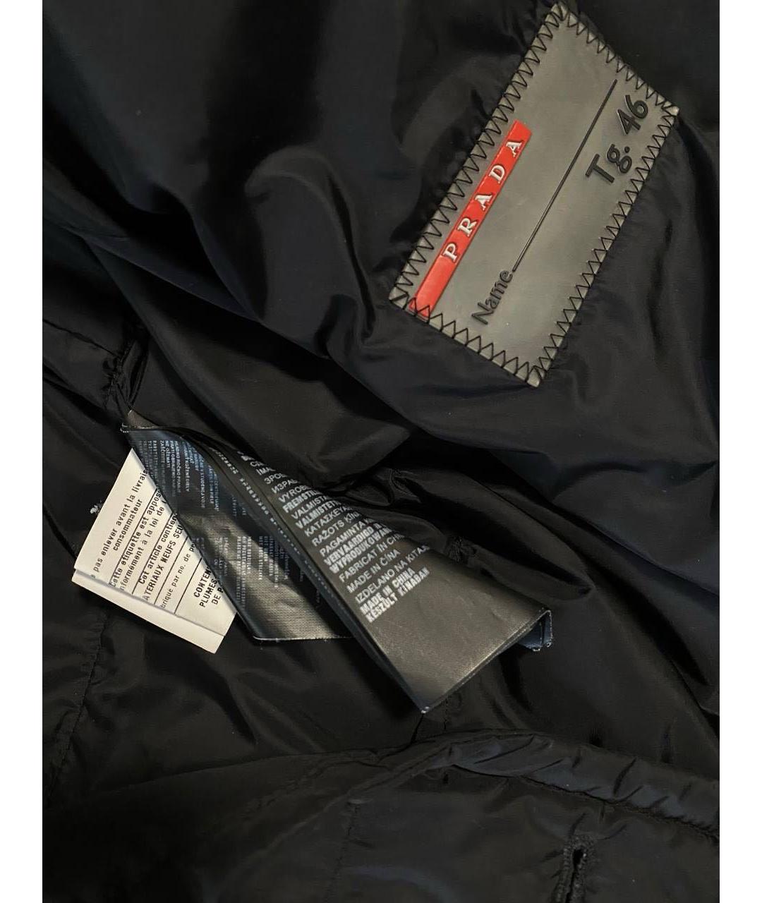 PRADA Черная полиэстеровая куртка, фото 6