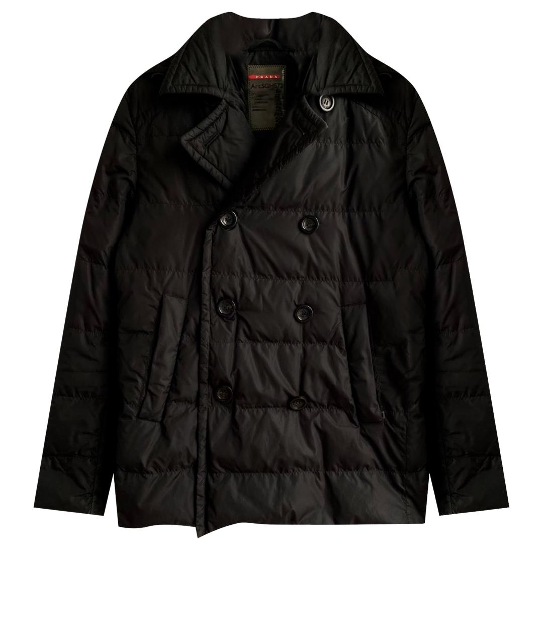 PRADA Черная полиэстеровая куртка, фото 1