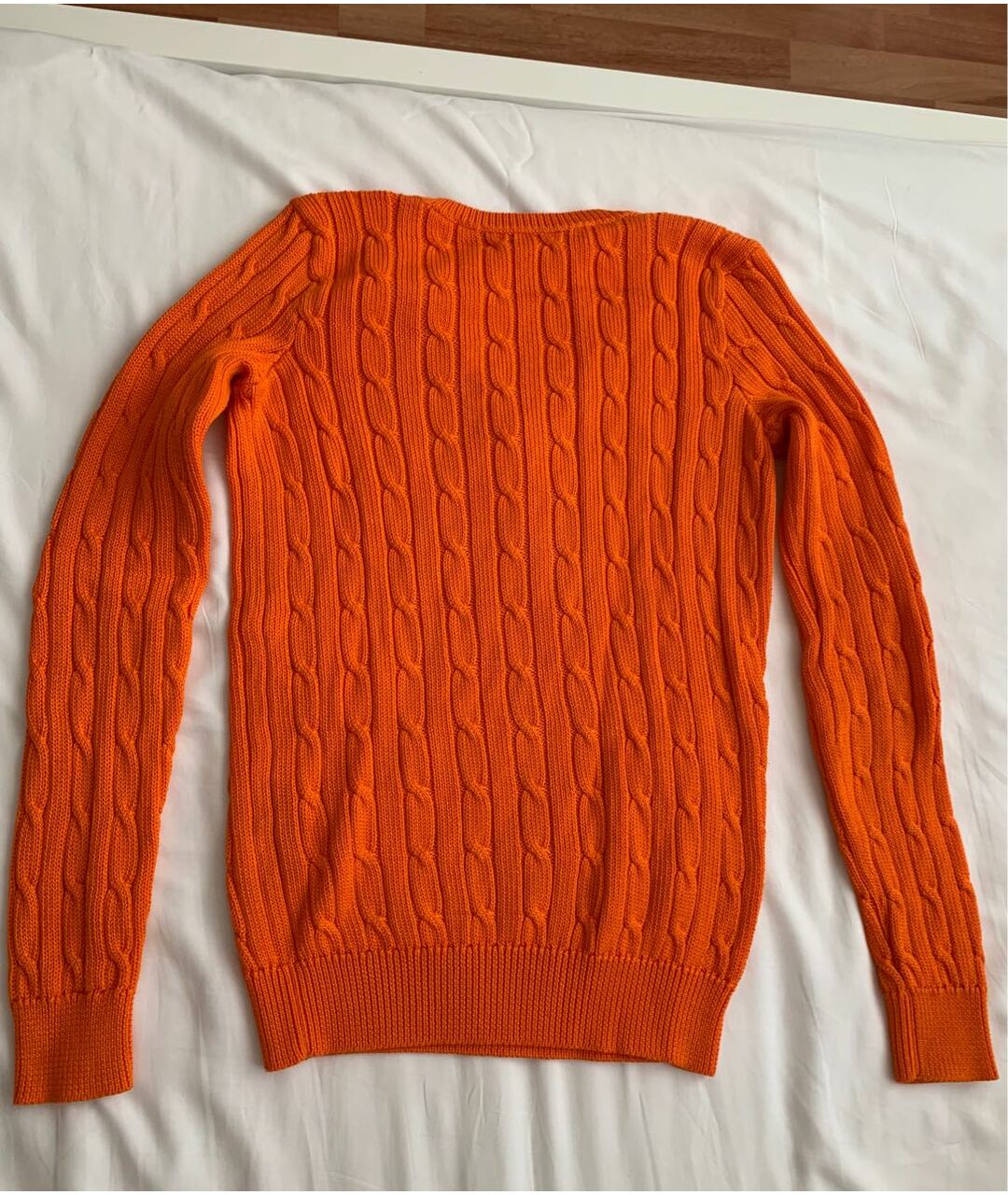 RALPH LAUREN Оранжевый хлопковый джемпер / свитер, фото 2