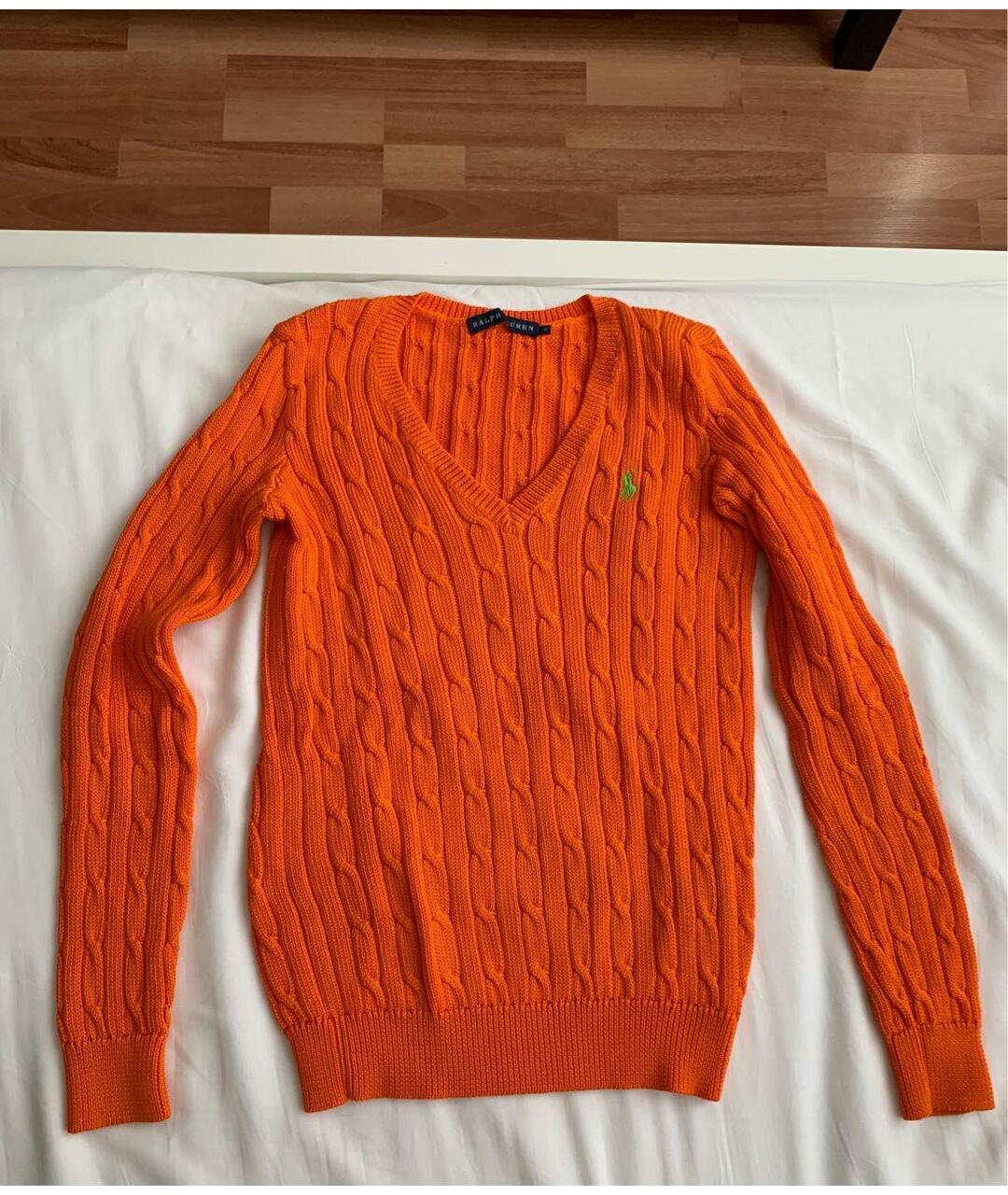 RALPH LAUREN Оранжевый хлопковый джемпер / свитер, фото 6