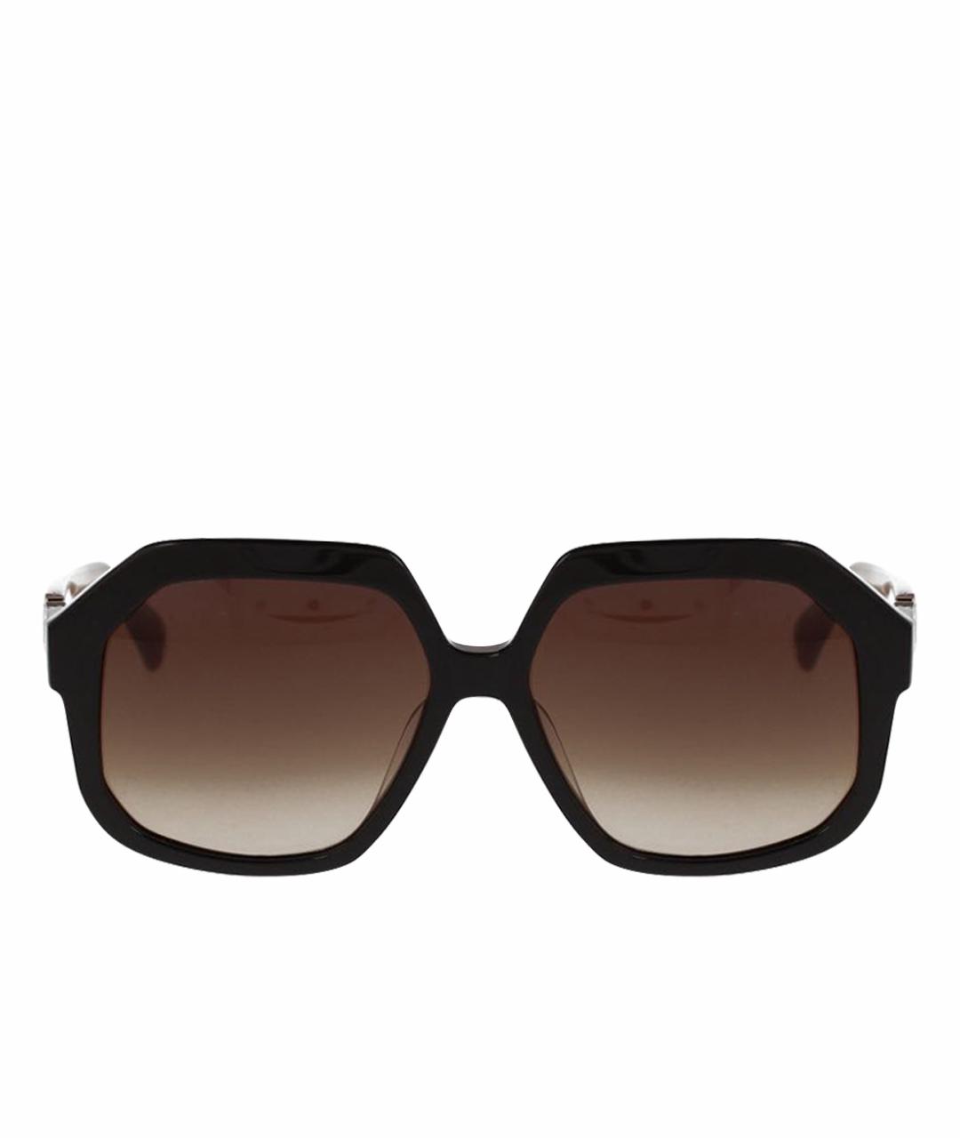 MAX MARA Черные пластиковые солнцезащитные очки, фото 1