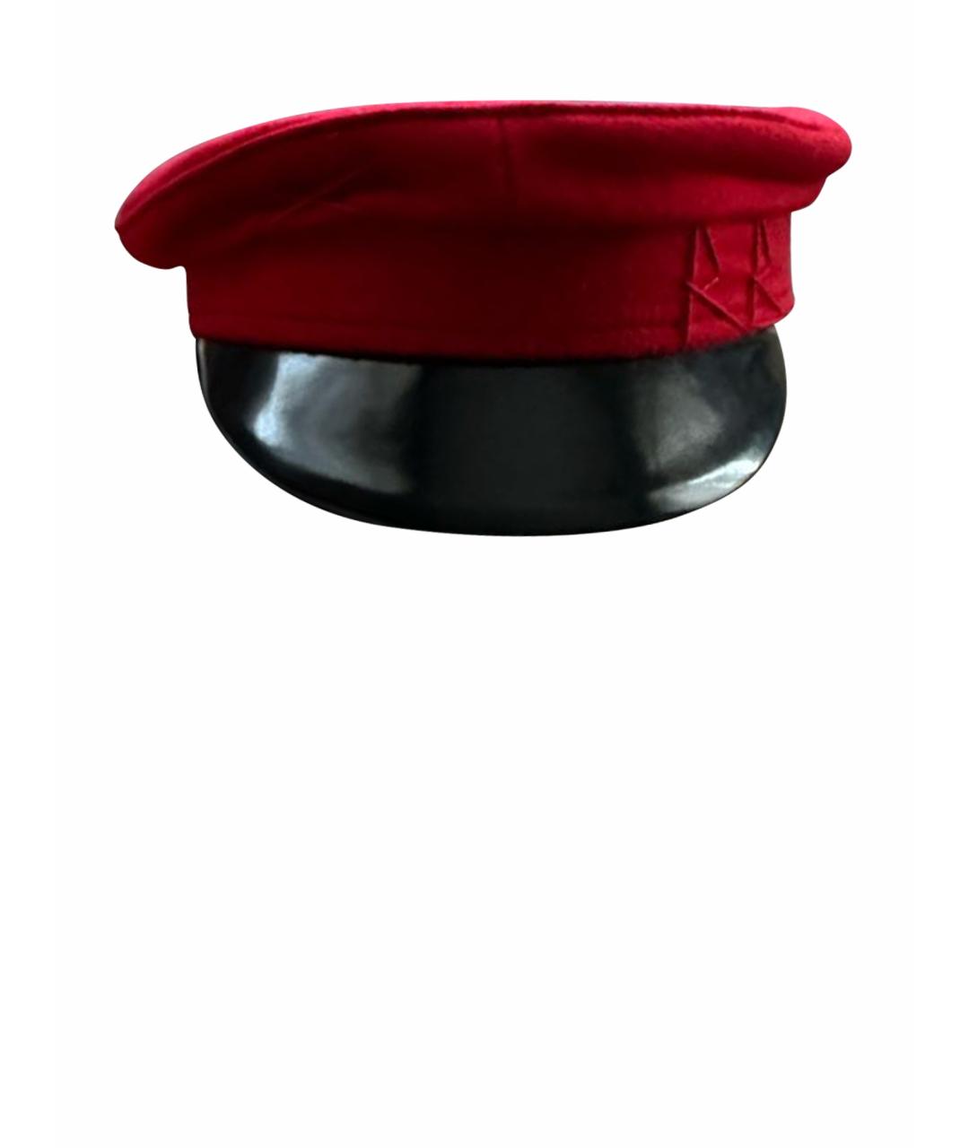 RUSLAN BAGINSKIY Красная шерстяная кепка, фото 1