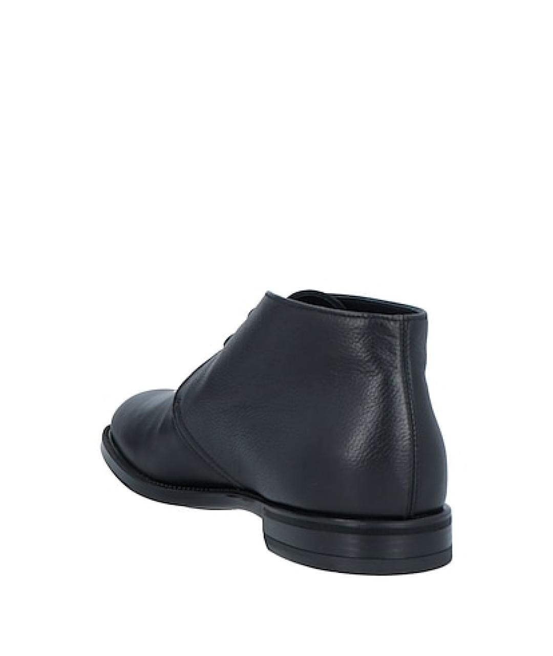 DOUCAL'S Черные кожаные высокие ботинки, фото 4
