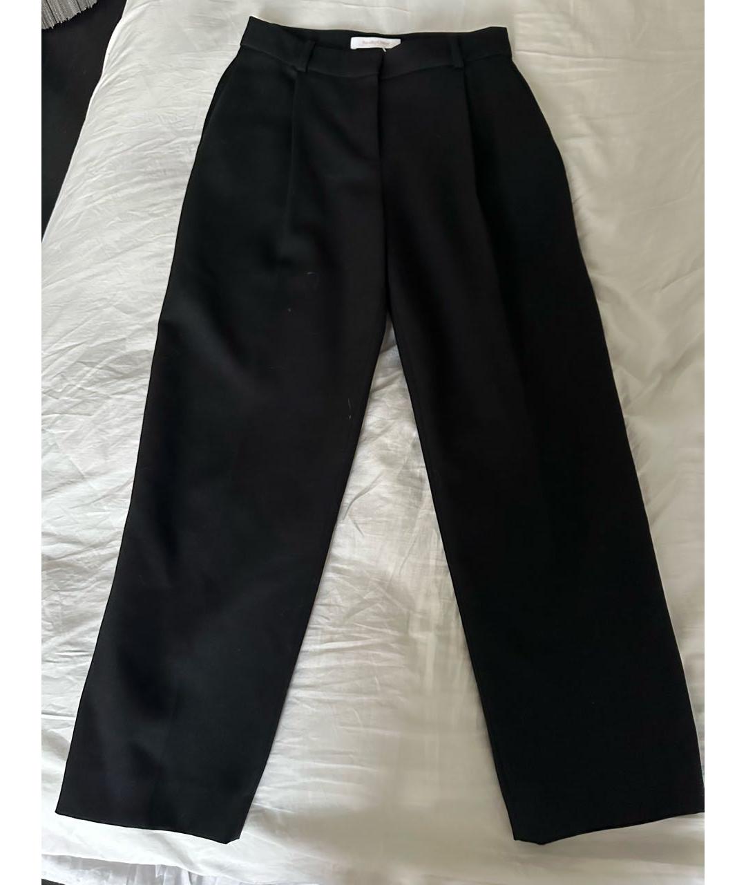 SEE BY CHLOE Черные вискозные прямые брюки, фото 7