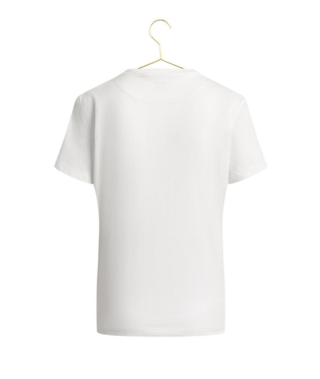 HERMES PRE-OWNED Белая хлопковая футболка, фото 2