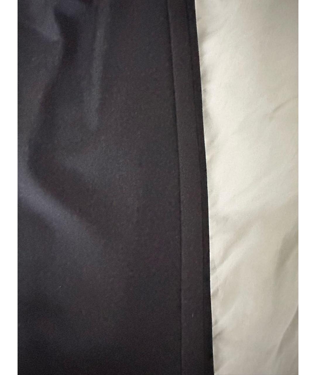 SAINT LAURENT Черные шерстяные прямые брюки, фото 5
