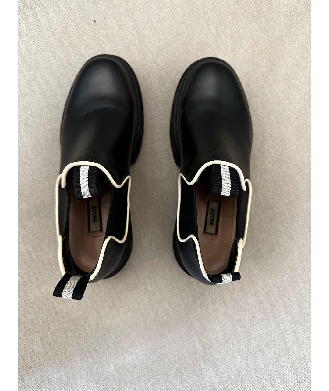 BALLY Черные кожаные ботинки, фото 3