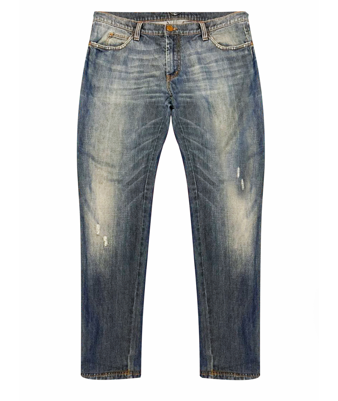 FRANKIE MORELLO Синие хлопковые джинсы скинни, фото 1