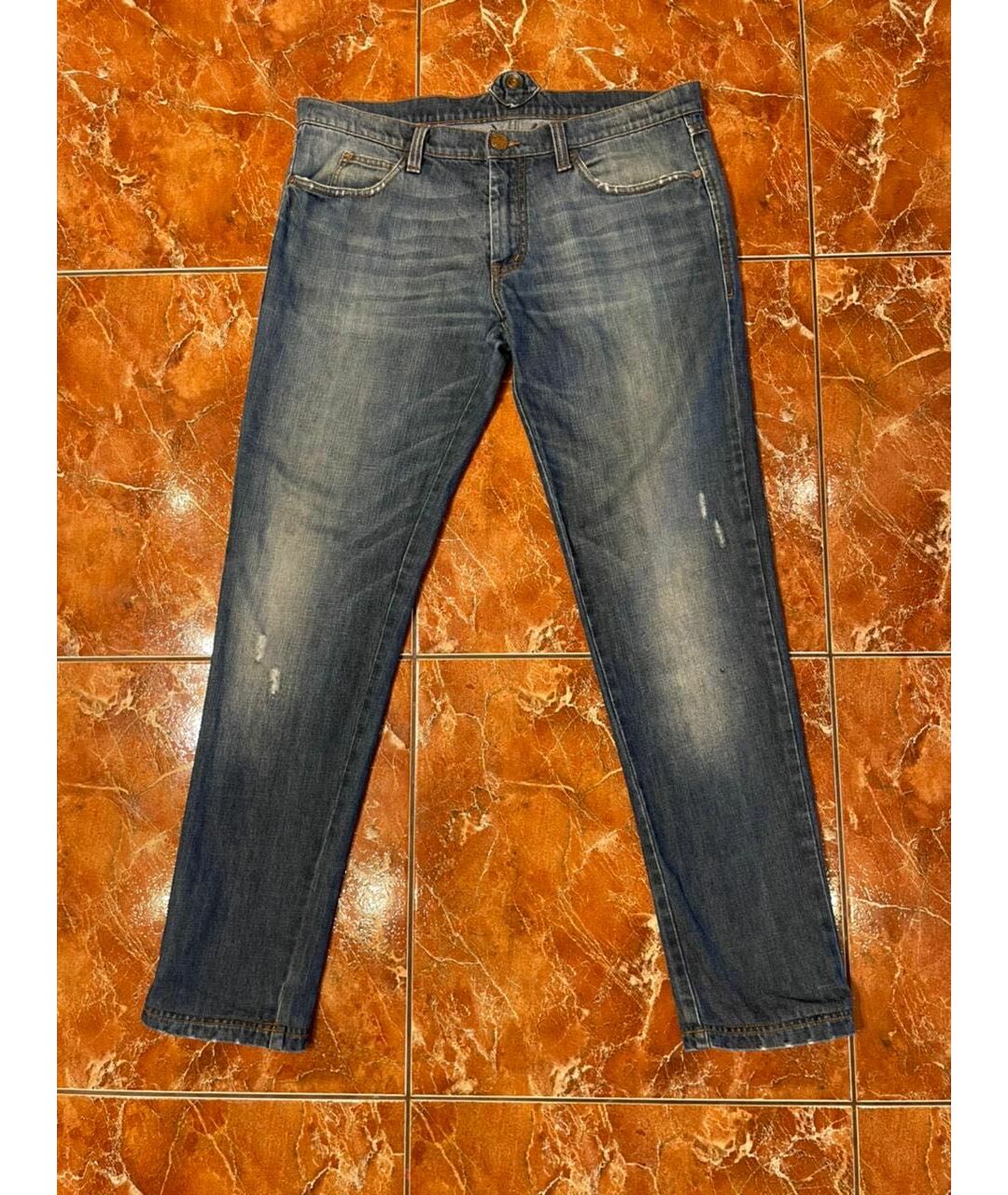 FRANKIE MORELLO Синие хлопковые джинсы скинни, фото 5