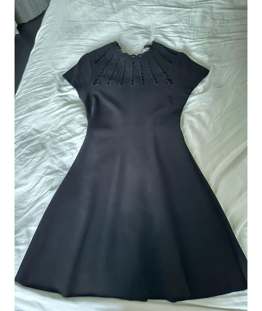 VALENTINO Черное вискозное коктейльное платье, фото 6