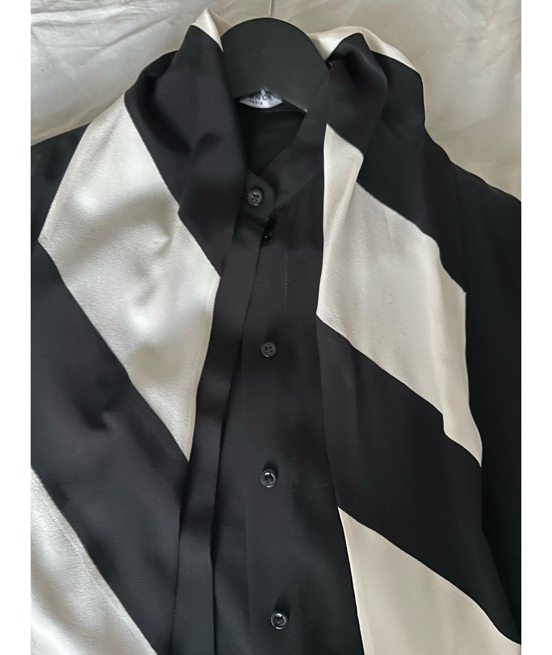 GIVENCHY Черная шелковая блузы, фото 4