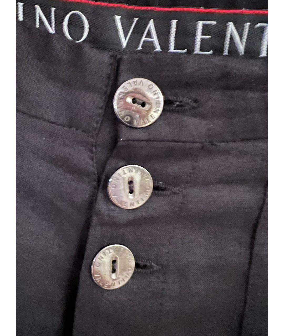 VALENTINO Черные льняные повседневные брюки, фото 3