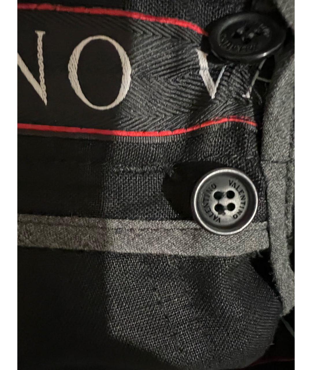 VALENTINO Черные льняные повседневные брюки, фото 4