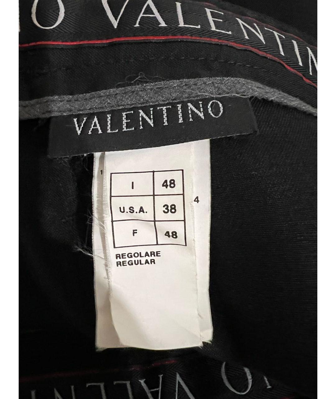 VALENTINO Черные льняные повседневные брюки, фото 5