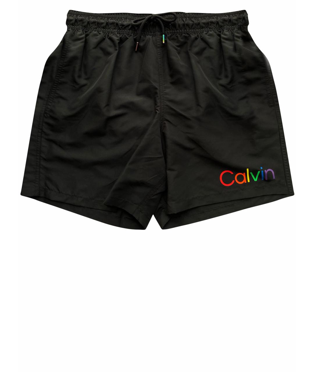 CALVIN KLEIN Черные полиэстеровые шорты, фото 1