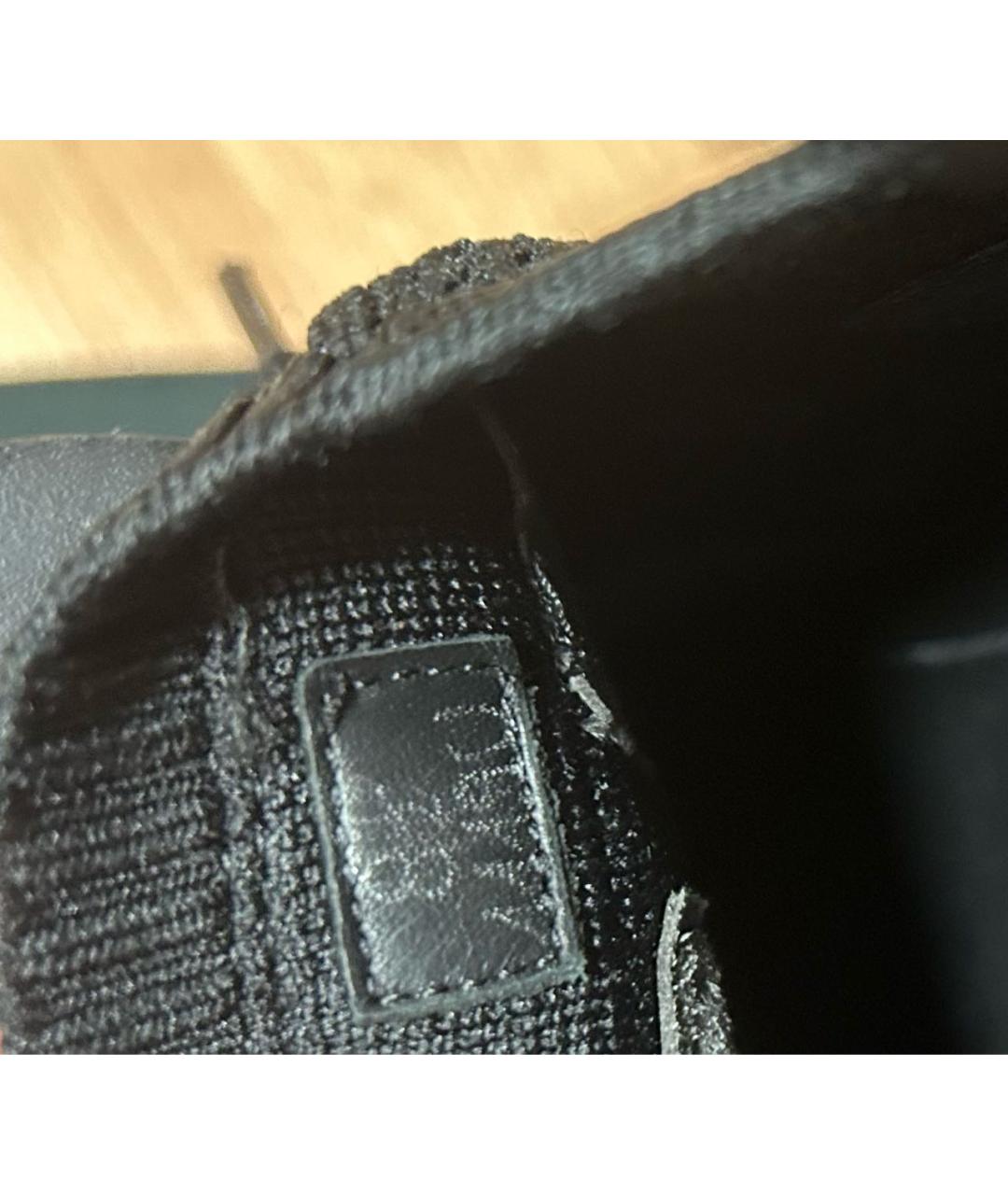 BERLUTI Черные текстильные низкие кроссовки / кеды, фото 5