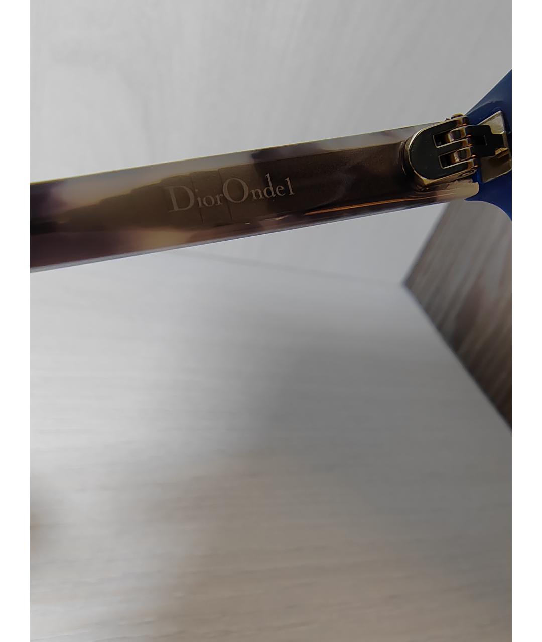 CHRISTIAN DIOR PRE-OWNED Темно-синие пластиковые солнцезащитные очки, фото 6