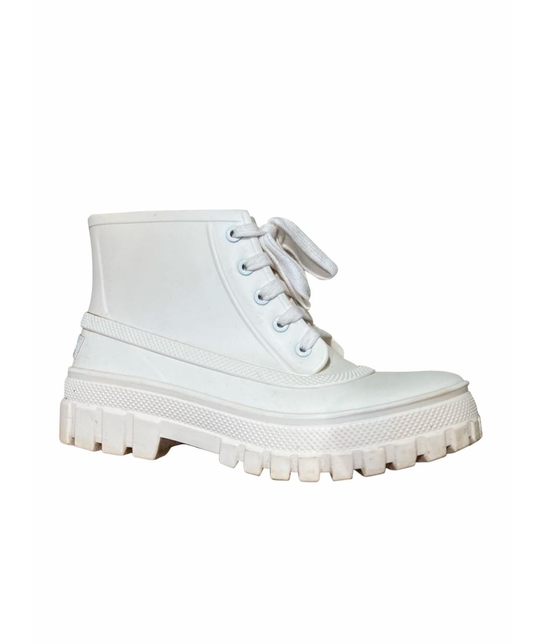 GIVENCHY Белые резиновые ботинки, фото 1