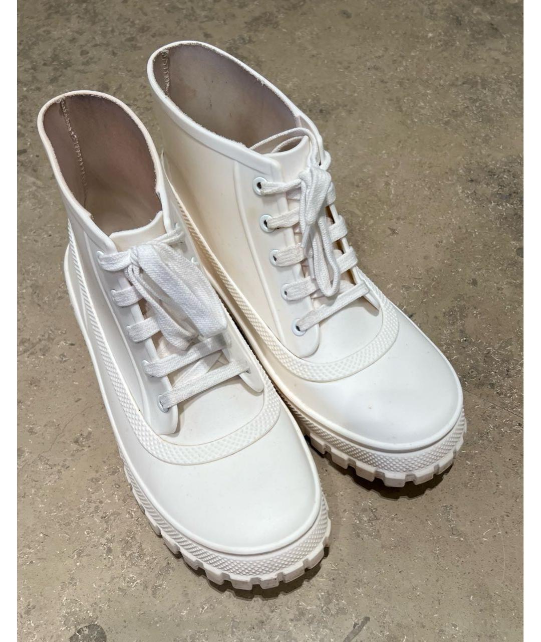 GIVENCHY Белые резиновые ботинки, фото 4