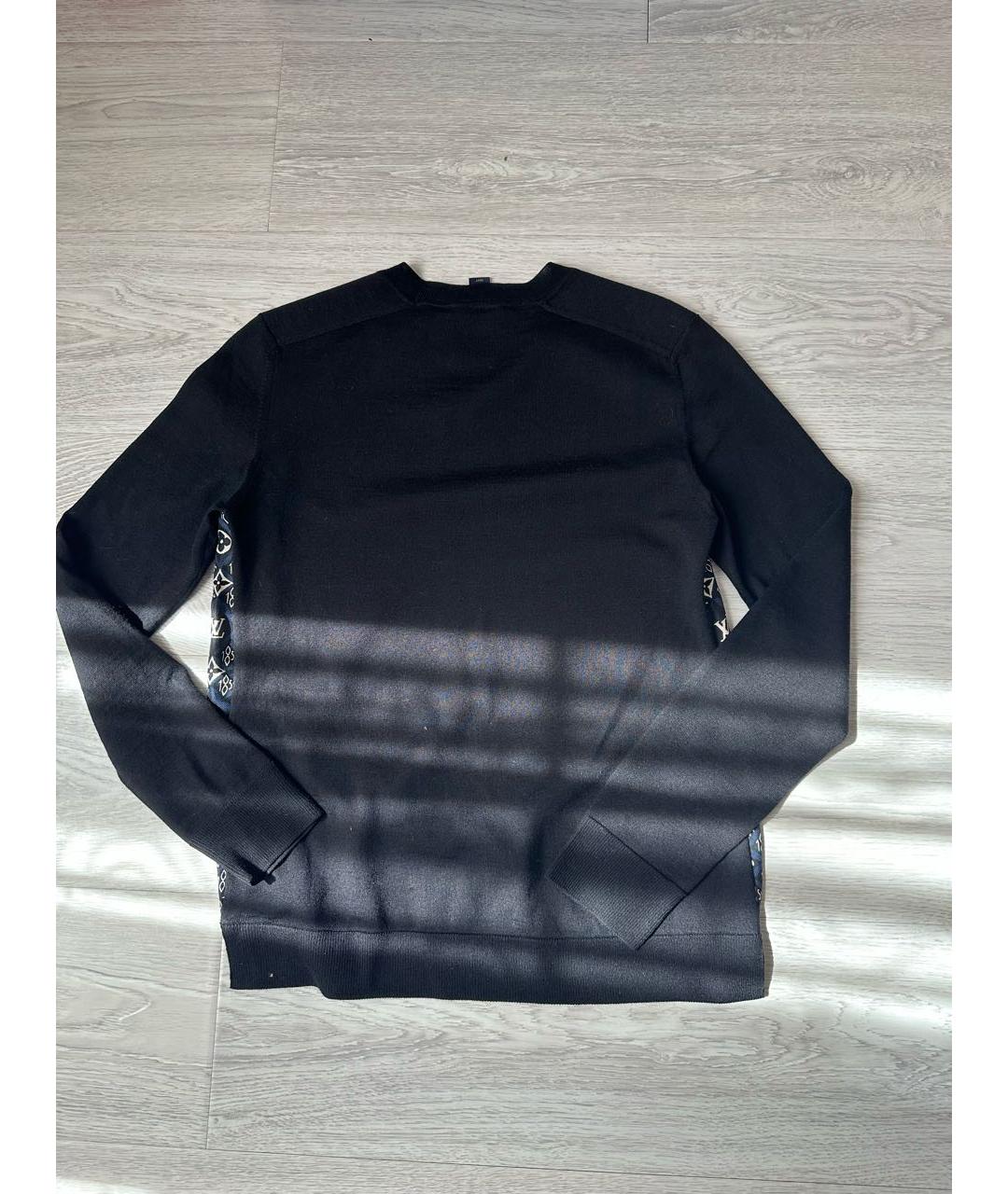 LOUIS VUITTON PRE-OWNED Черный шелковый джемпер / свитер, фото 5