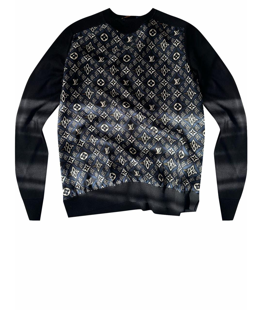 LOUIS VUITTON PRE-OWNED Черный шелковый джемпер / свитер, фото 1