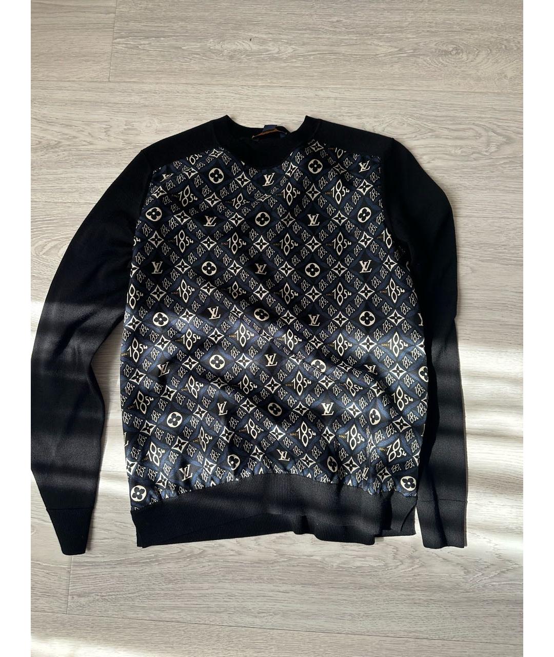 LOUIS VUITTON PRE-OWNED Черный шелковый джемпер / свитер, фото 7