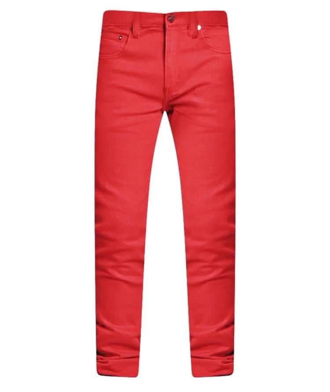 JOHN RICHMOND Красные хлопковые джинсы скинни, фото 9