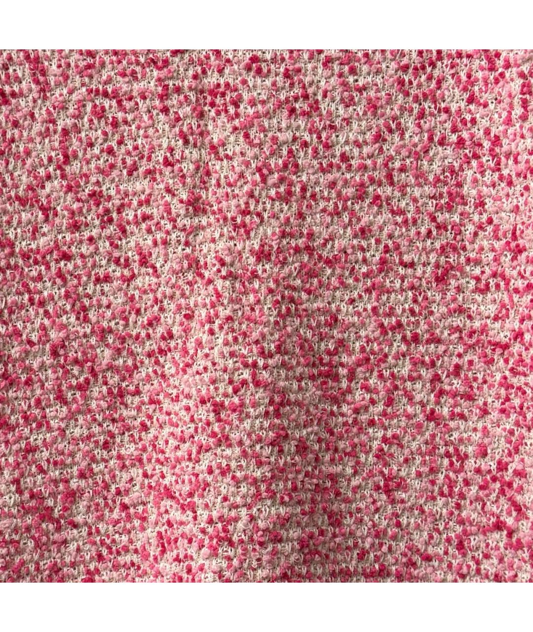 P.A.R.O.S.H. Розовая шерстяная юбка миди, фото 4