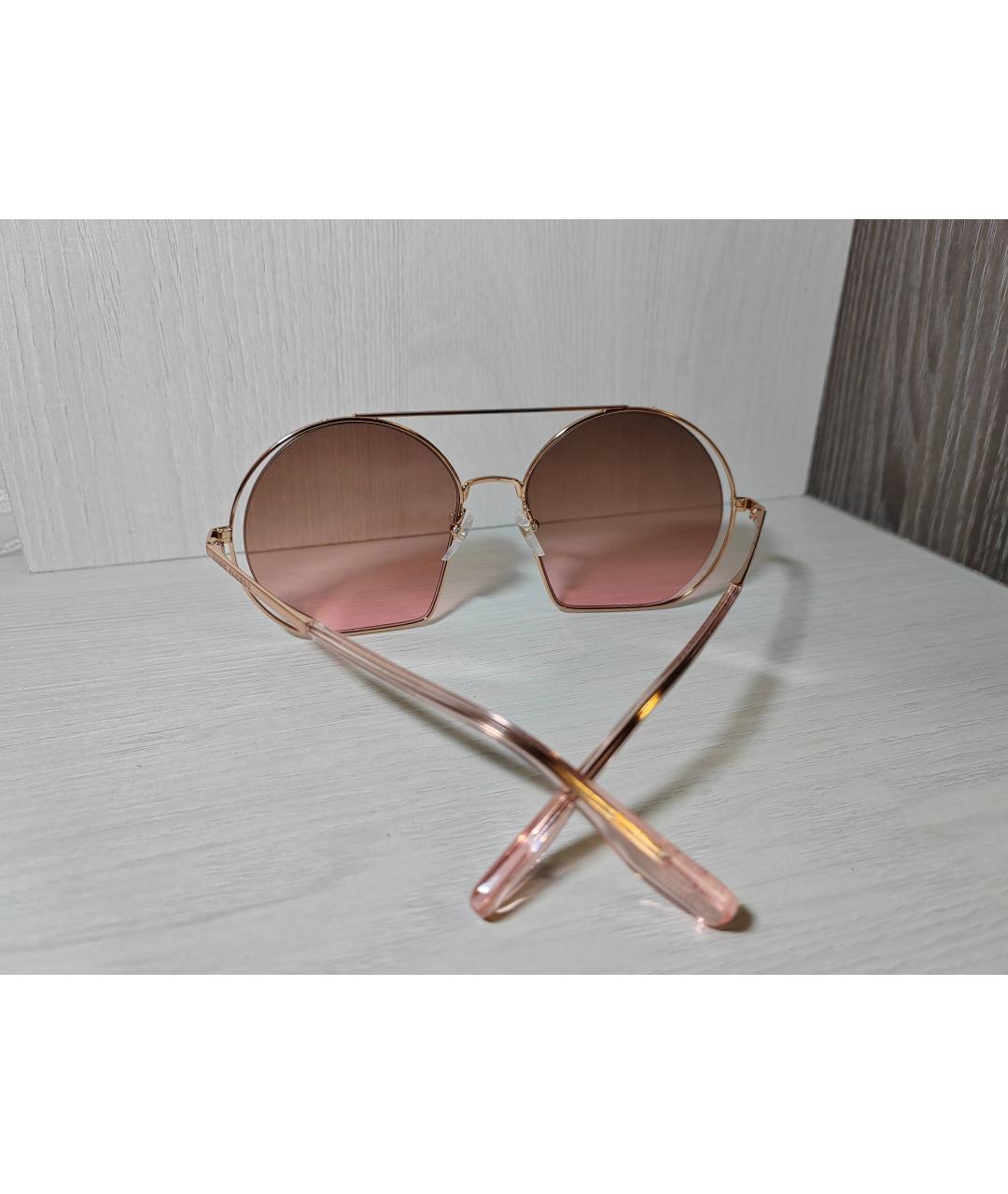 MARC JACOBS Розовые металлические солнцезащитные очки, фото 3