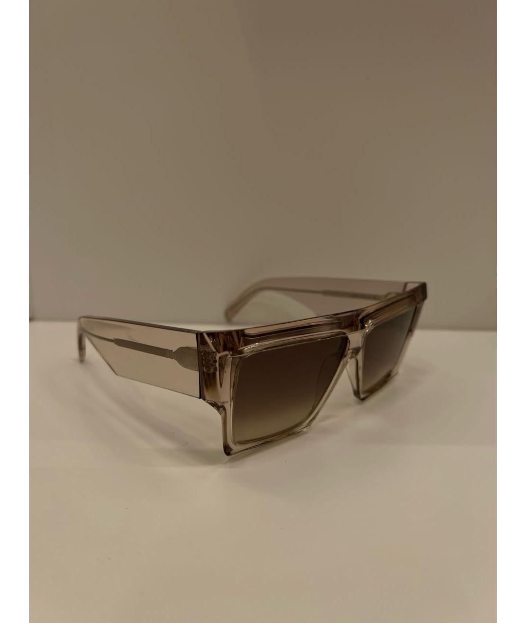 CELINE PRE-OWNED Бежевые пластиковые солнцезащитные очки, фото 2