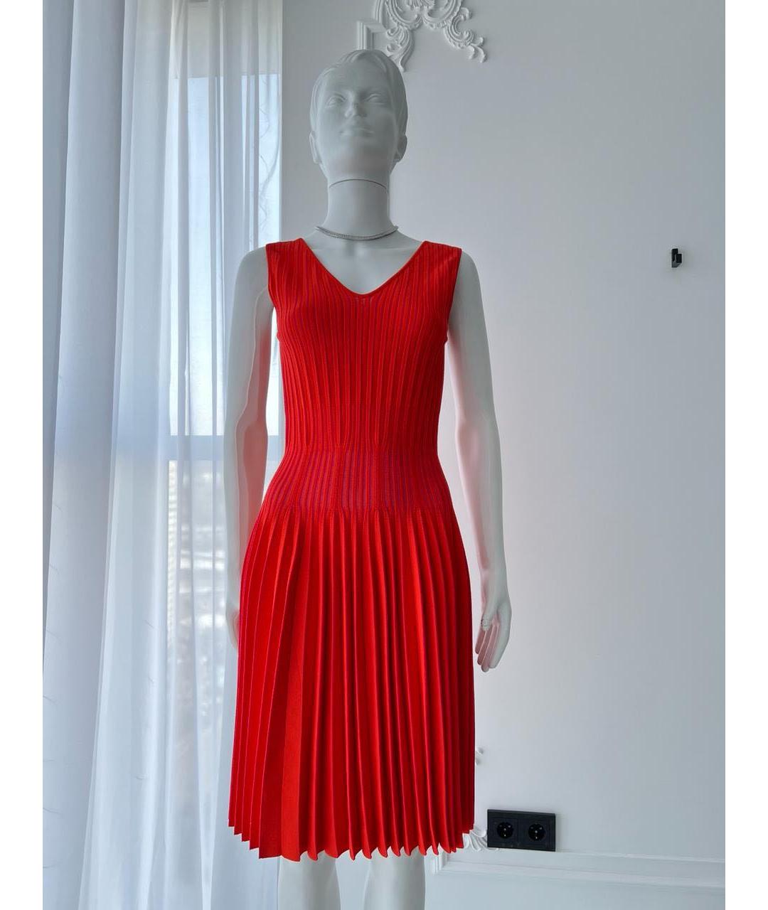 ANTONINO VALENTI Красное коктейльное платье, фото 7