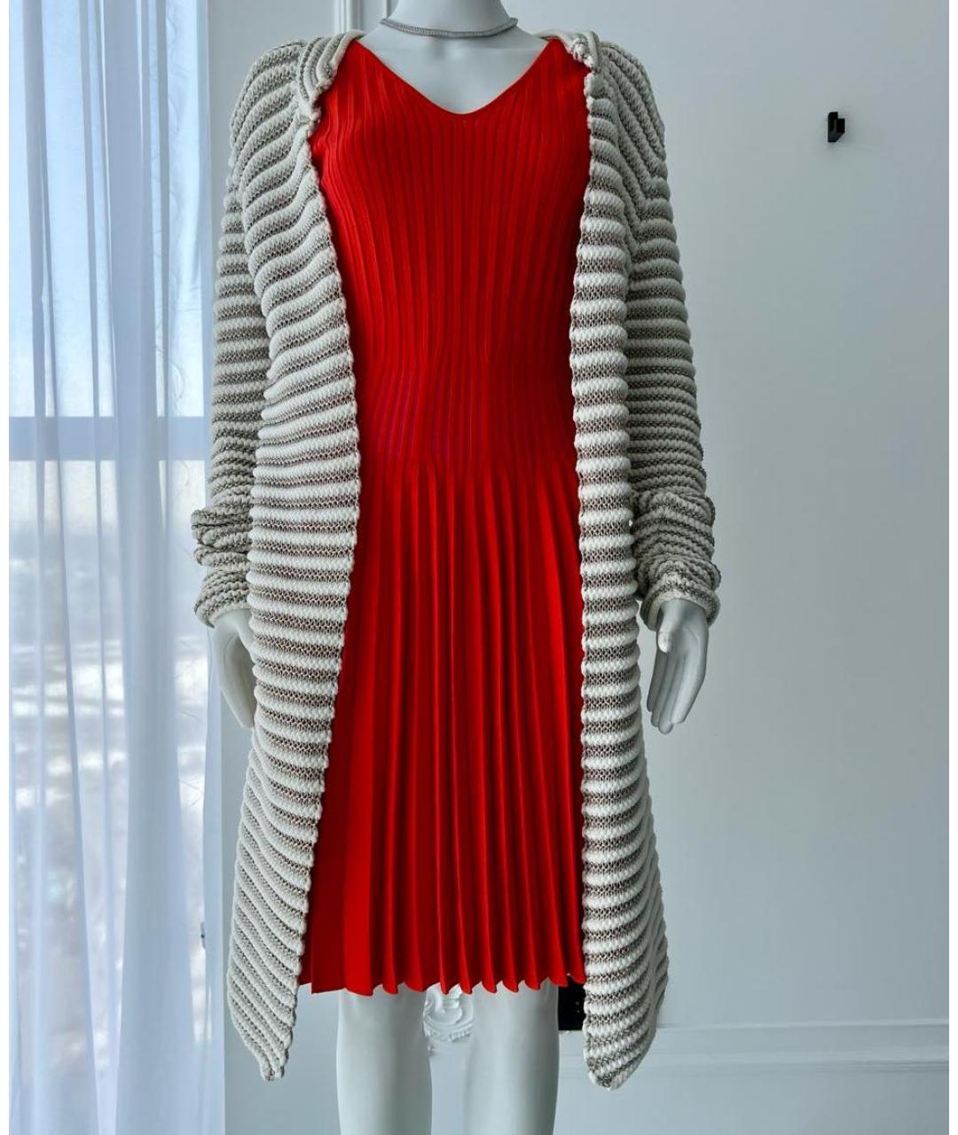 ANTONINO VALENTI Красное коктейльное платье, фото 4