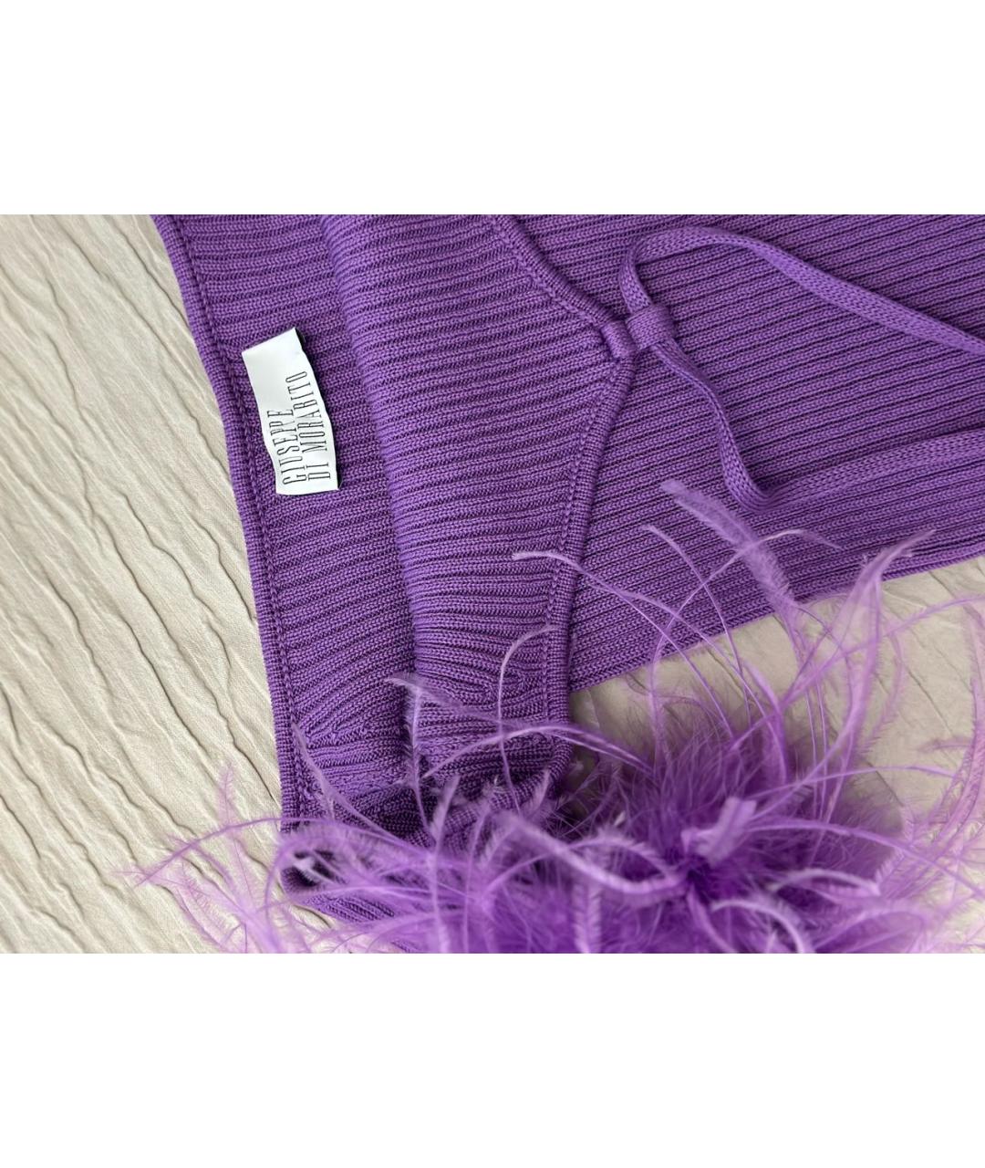 GIUSEPPE DI MORABITO Фиолетовая хлопковая блузы, фото 4