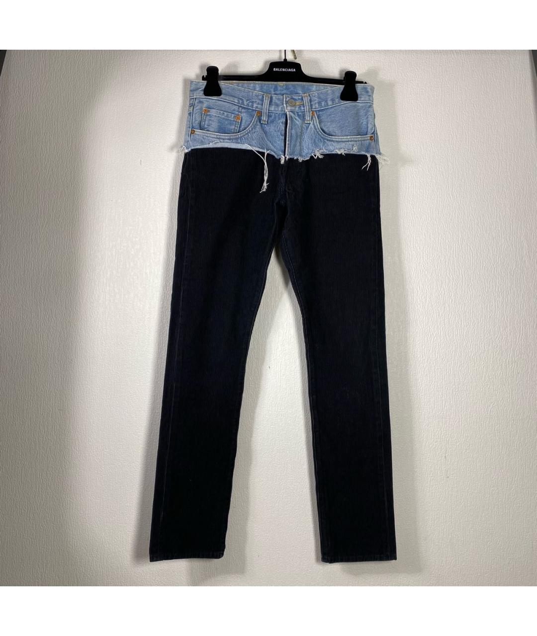VETEMENTS Антрацитовые джинсы скинни, фото 9