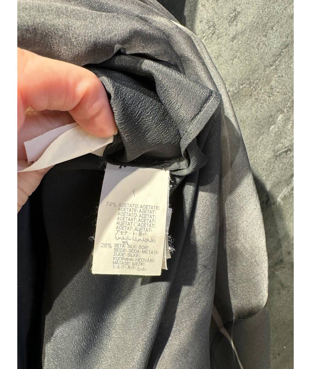 BRUNELLO CUCINELLI Серое ацетатное повседневное платье, фото 5