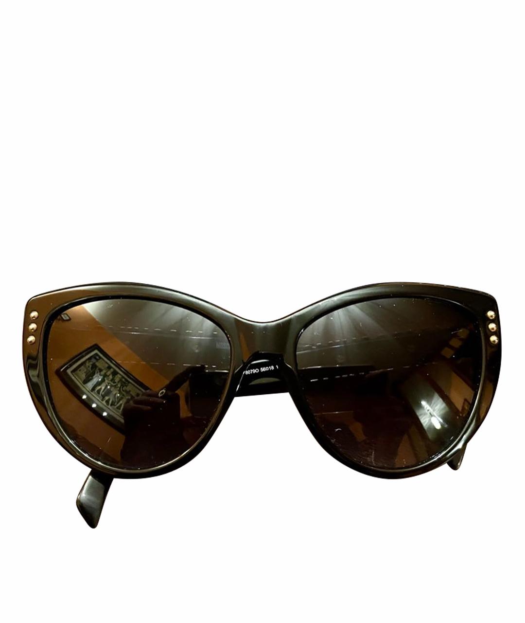 MOSCHINO Черные пластиковые солнцезащитные очки, фото 1