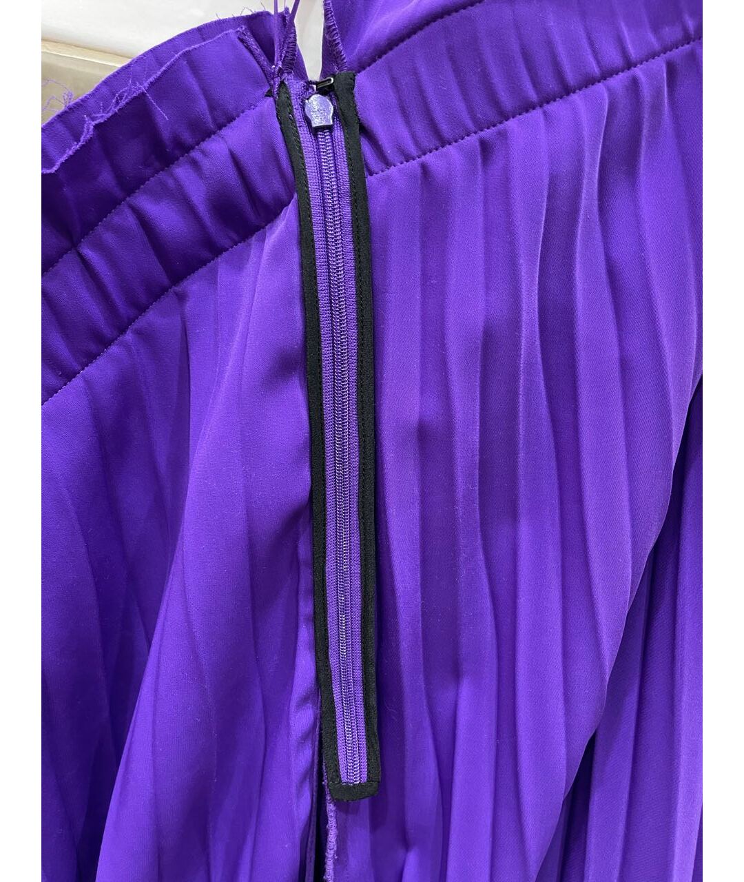 BALENCIAGA Фиолетовая полиэстеровая юбка миди, фото 5