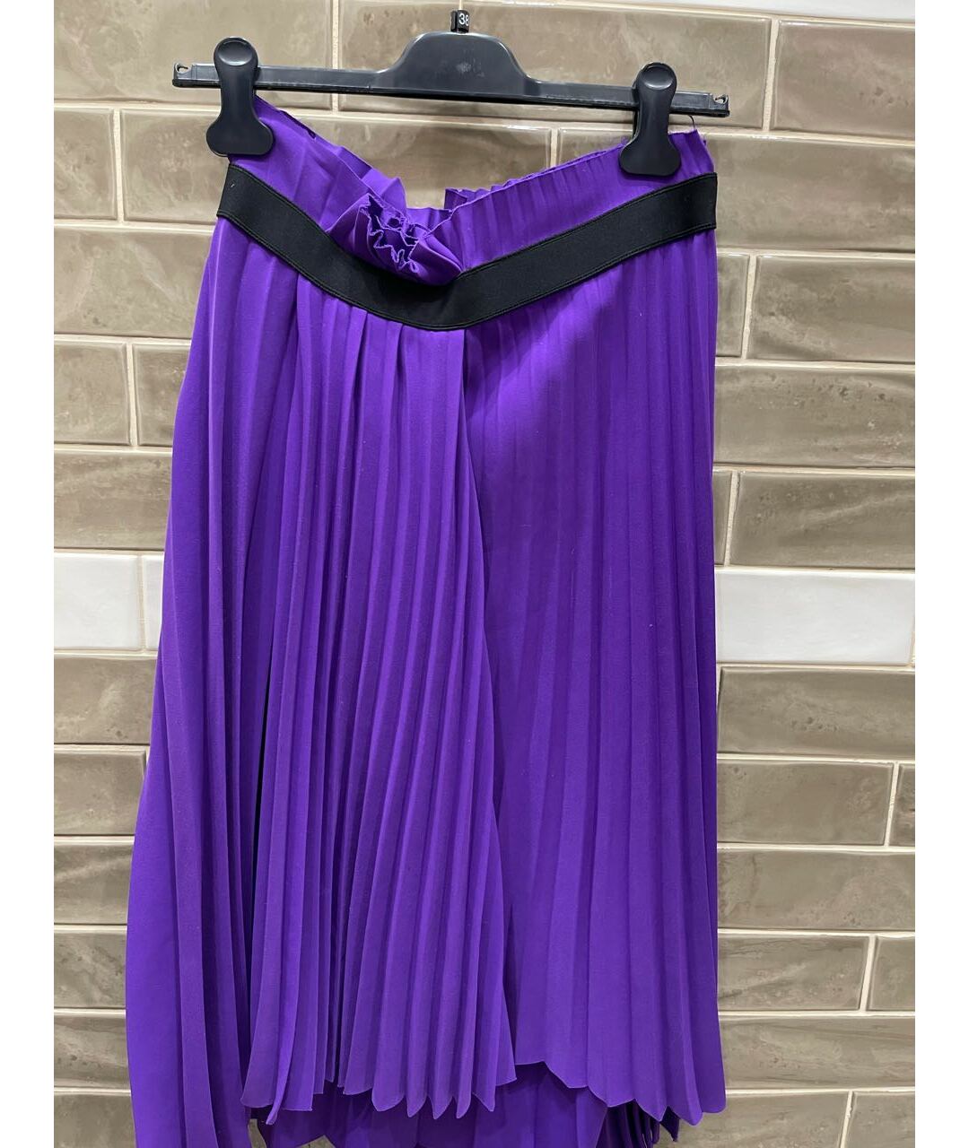BALENCIAGA Фиолетовая полиэстеровая юбка миди, фото 2