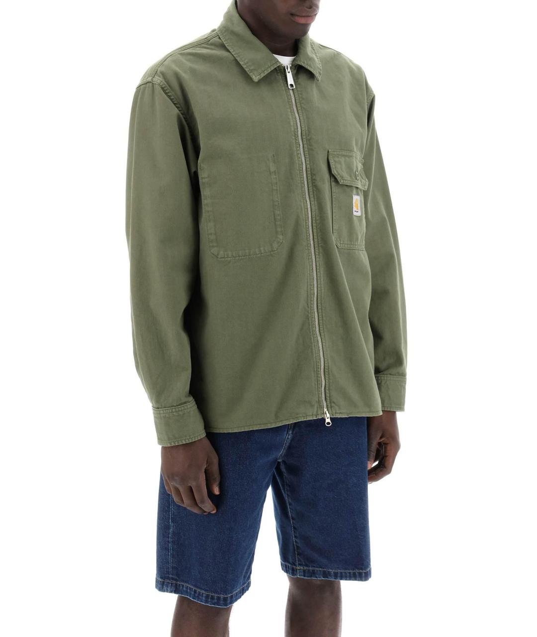 CARHARTT WIP Зеленая хлопковая куртка, фото 4