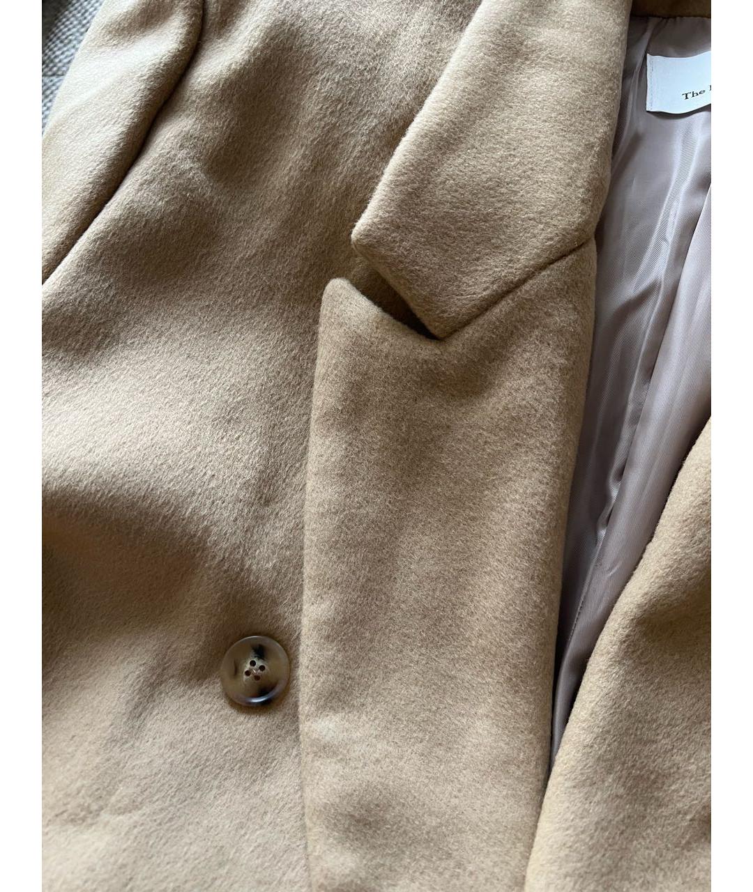 THE FRANKIE SHOP Бежевое шерстяное пальто, фото 3