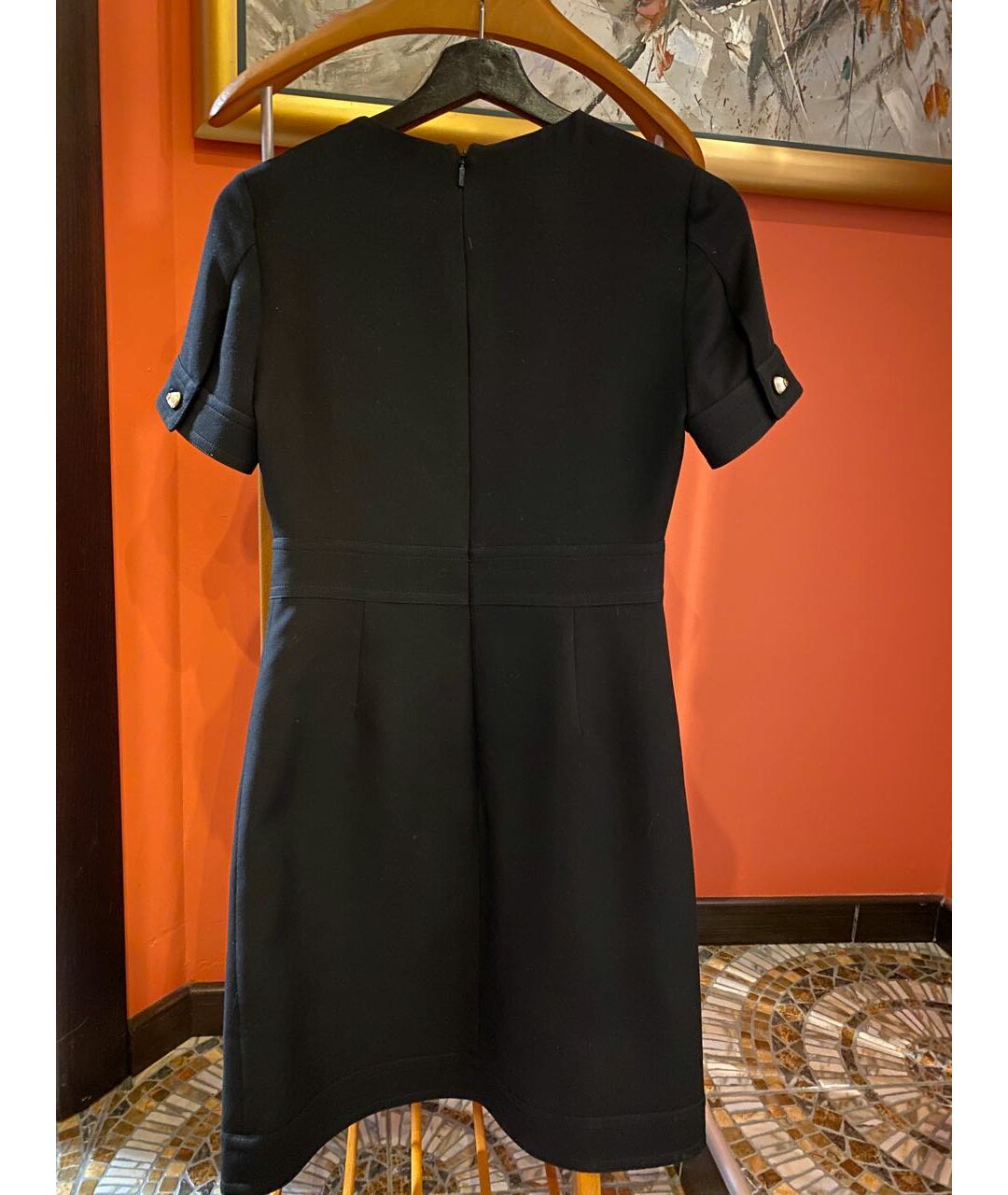 GUCCI Черное шерстяное коктейльное платье, фото 2
