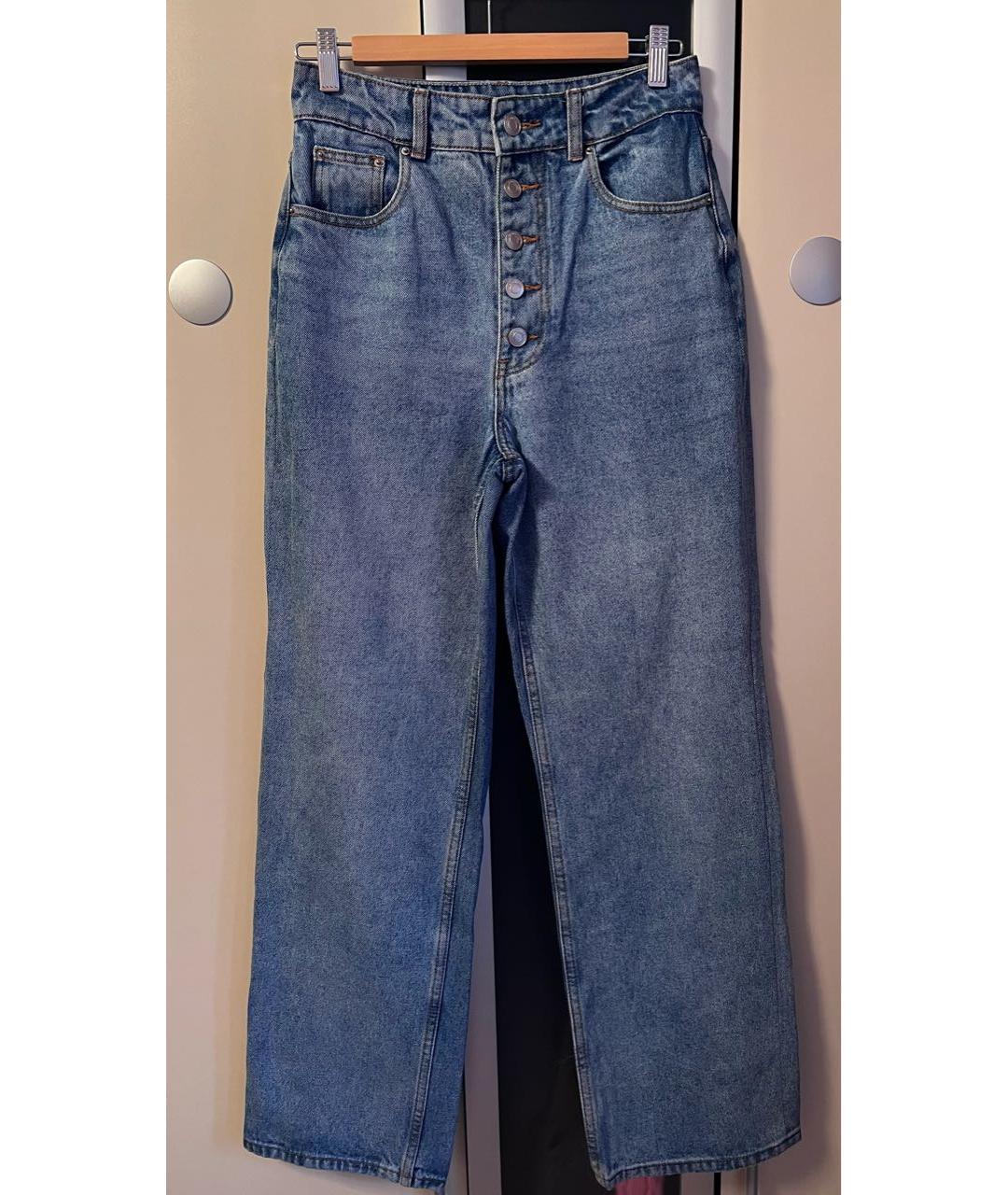 12 STOREEZ Голубые хлопковые прямые джинсы, фото 2