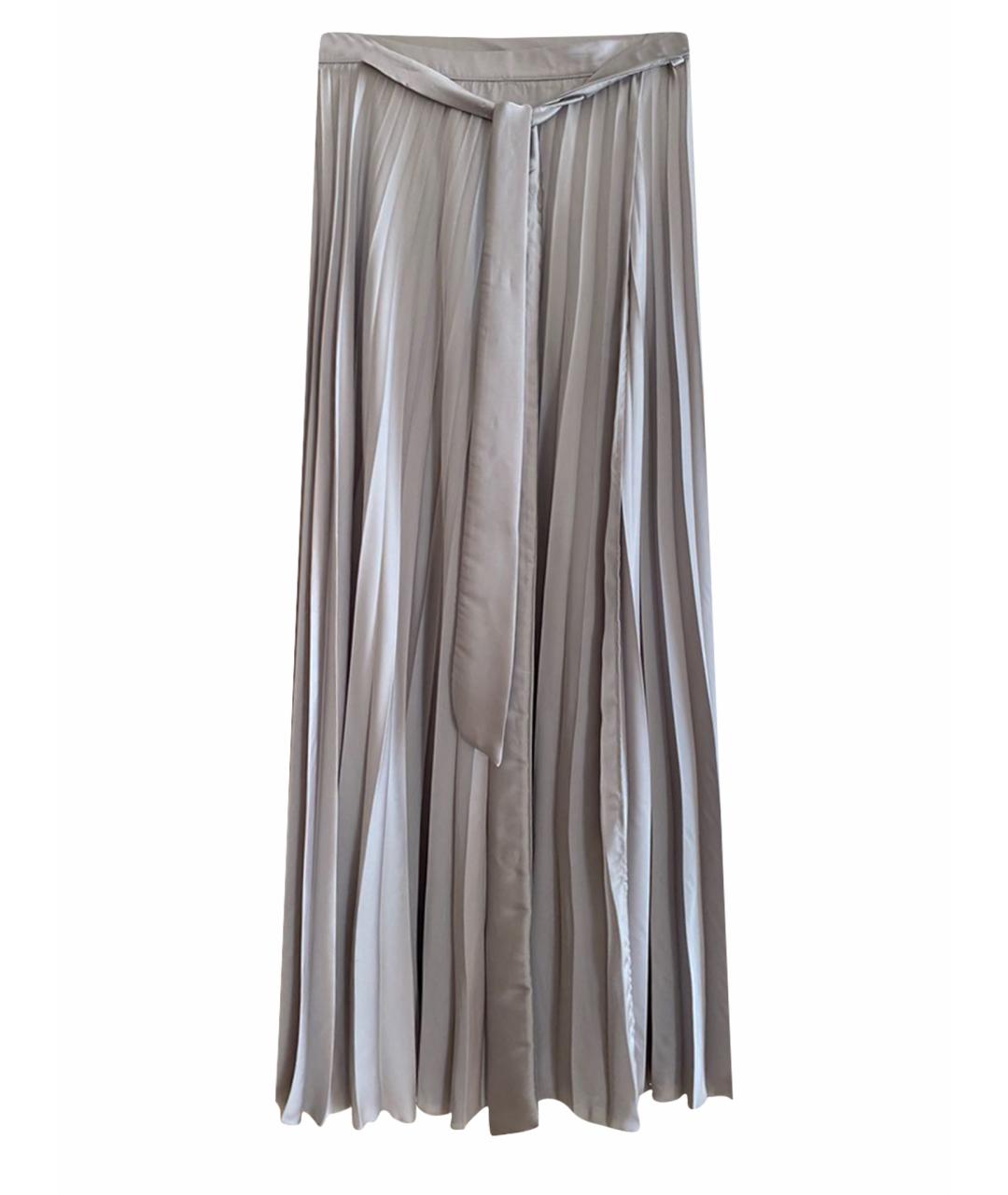 P.A.R.O.S.H. Серая полиэстеровая юбка макси, фото 1
