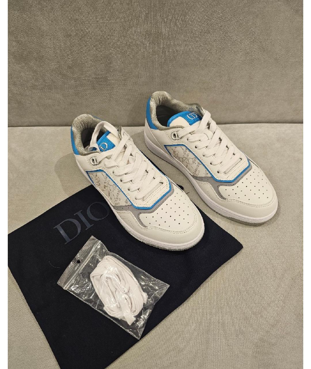 CHRISTIAN DIOR Белые кожаные кеды, фото 2