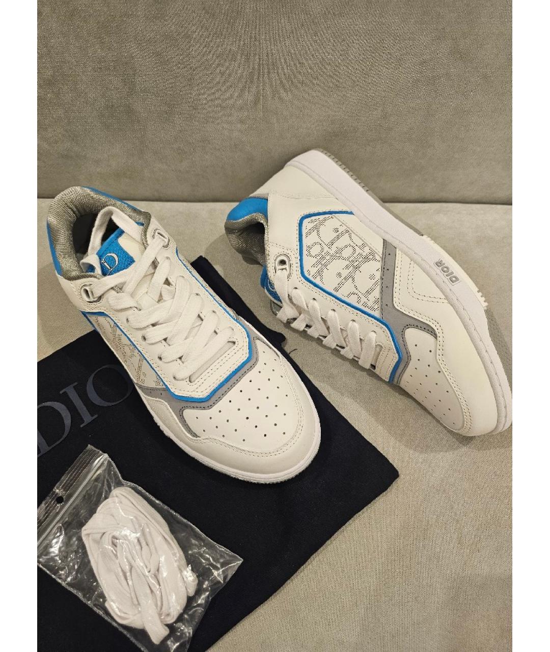 CHRISTIAN DIOR Белые кожаные кеды, фото 4