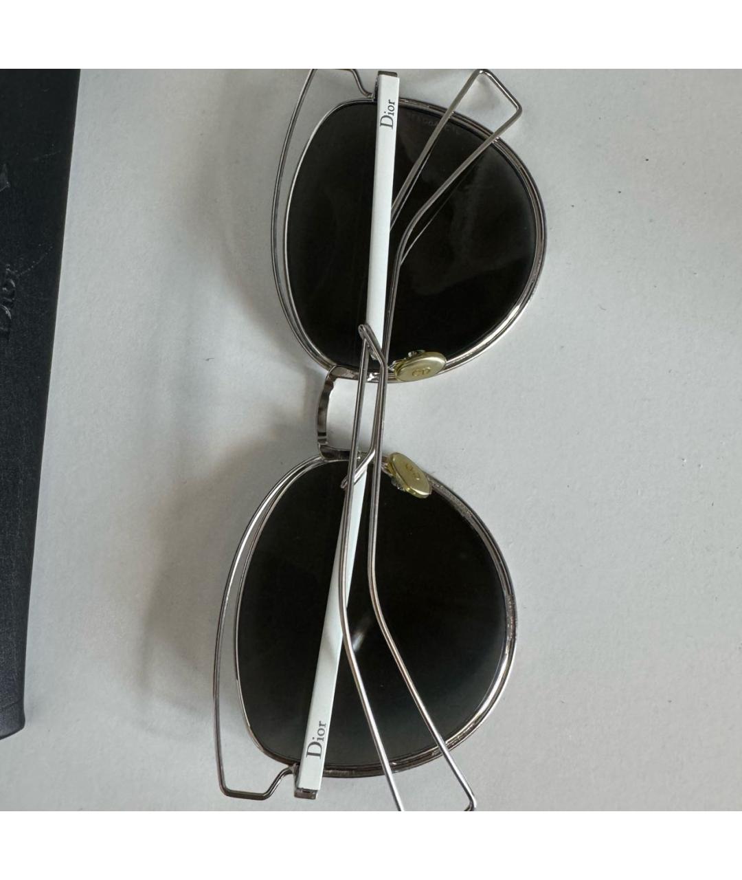 CHRISTIAN DIOR PRE-OWNED Серебряные металлические солнцезащитные очки, фото 7