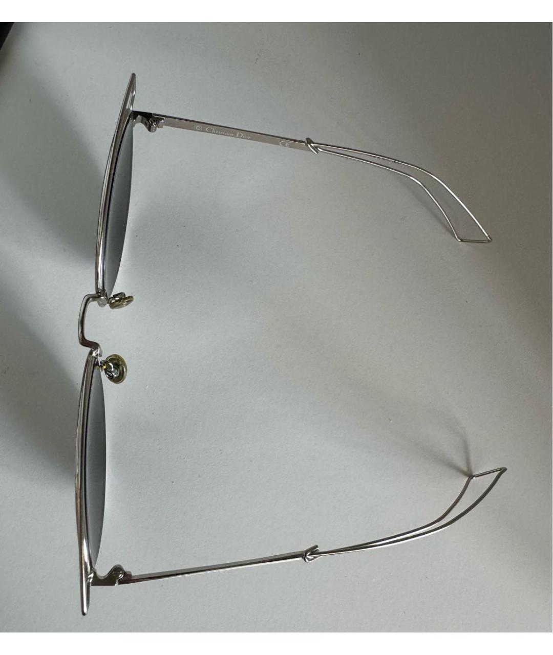 CHRISTIAN DIOR PRE-OWNED Серебряные металлические солнцезащитные очки, фото 6