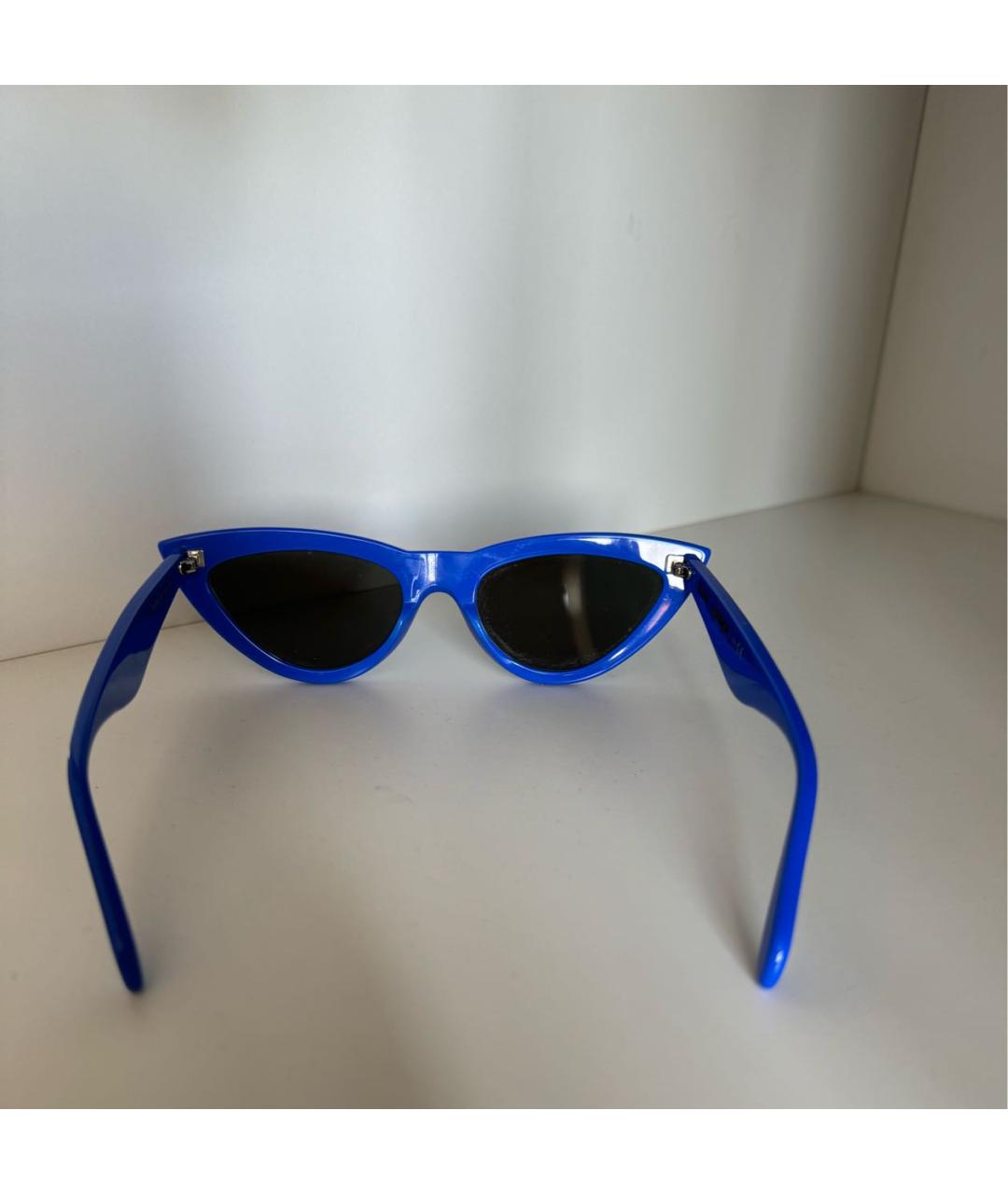 CELINE PRE-OWNED Синие пластиковые солнцезащитные очки, фото 3